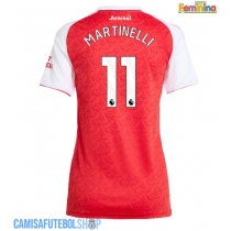 Camisa de time de futebol Arsenal Gabriel Martinelli #11 Replicas 1º Equipamento Feminina 2025-26 Manga Curta